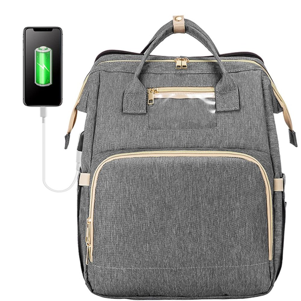 Realer 3 in 1 Diaper Bag Backpack - Grey - NWOT